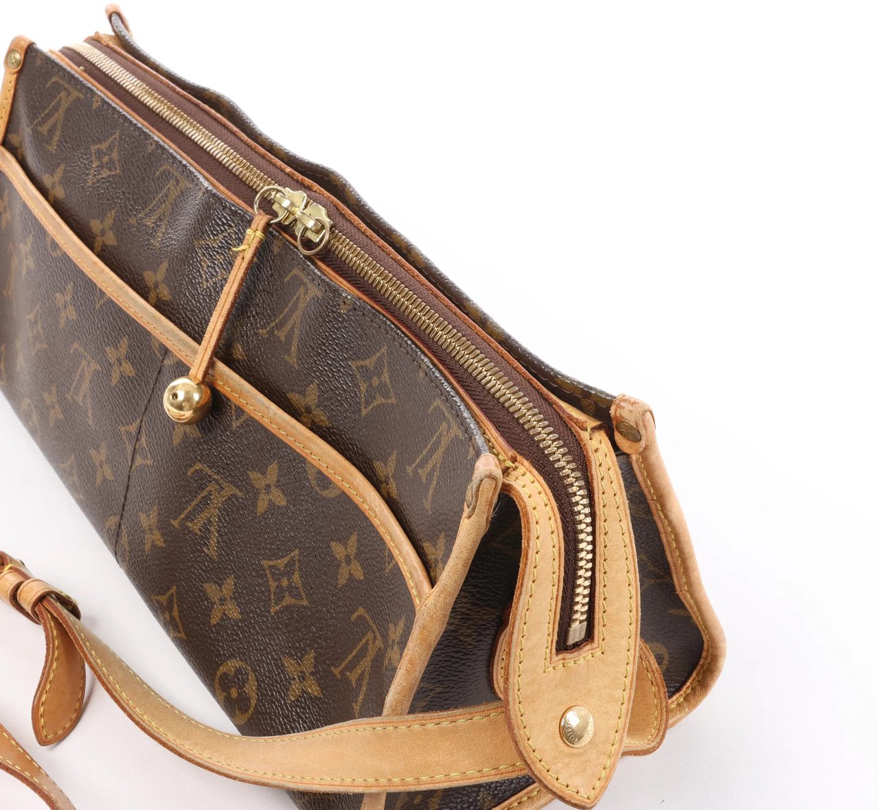 Louis Vuitton Popincourt Long Monogram Crossbody Bag in Brown M40008 Bruin