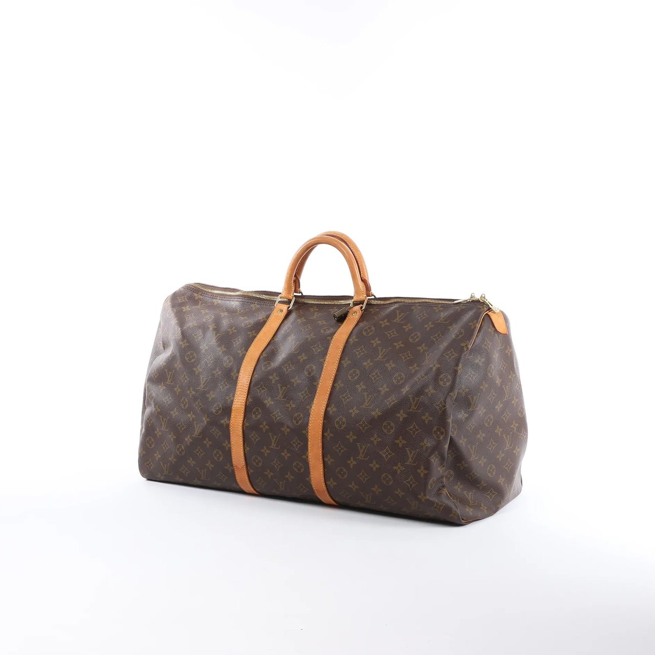 Louis Vuitton Keepall 60 Monogram Canvas Travel Bag in Brown M41422 Bruin