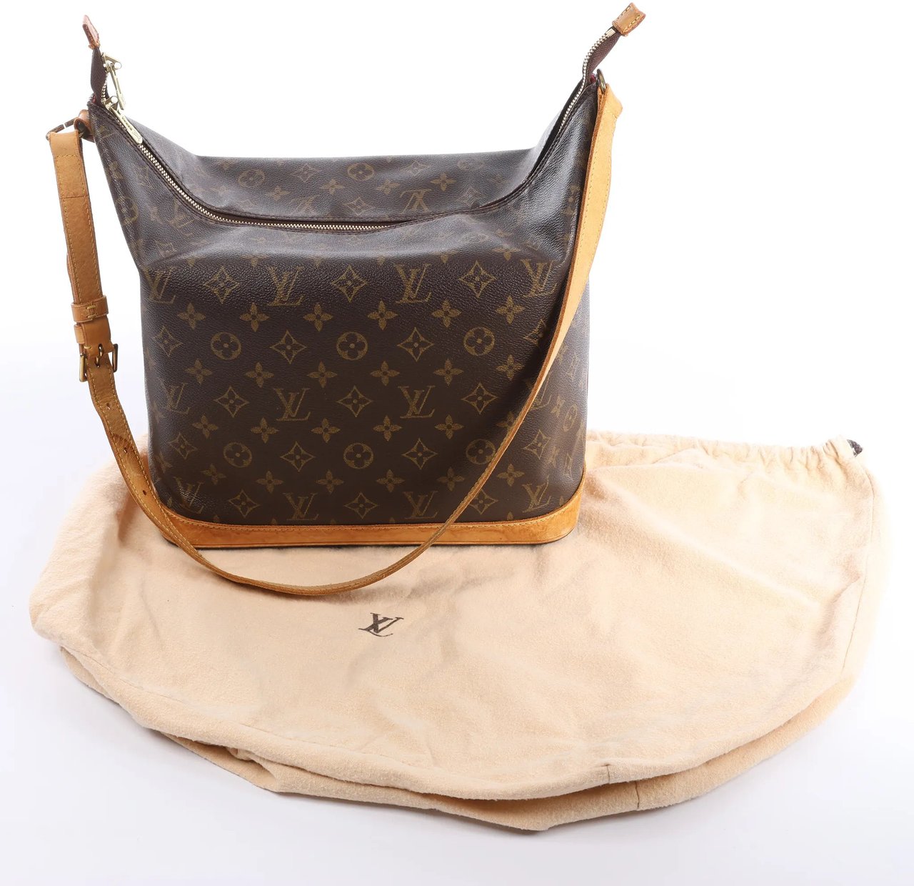 Louis Vuitton Amfar Vanity Three Monogram Canvas Shoulder Bag in Brown M47275 Bruin