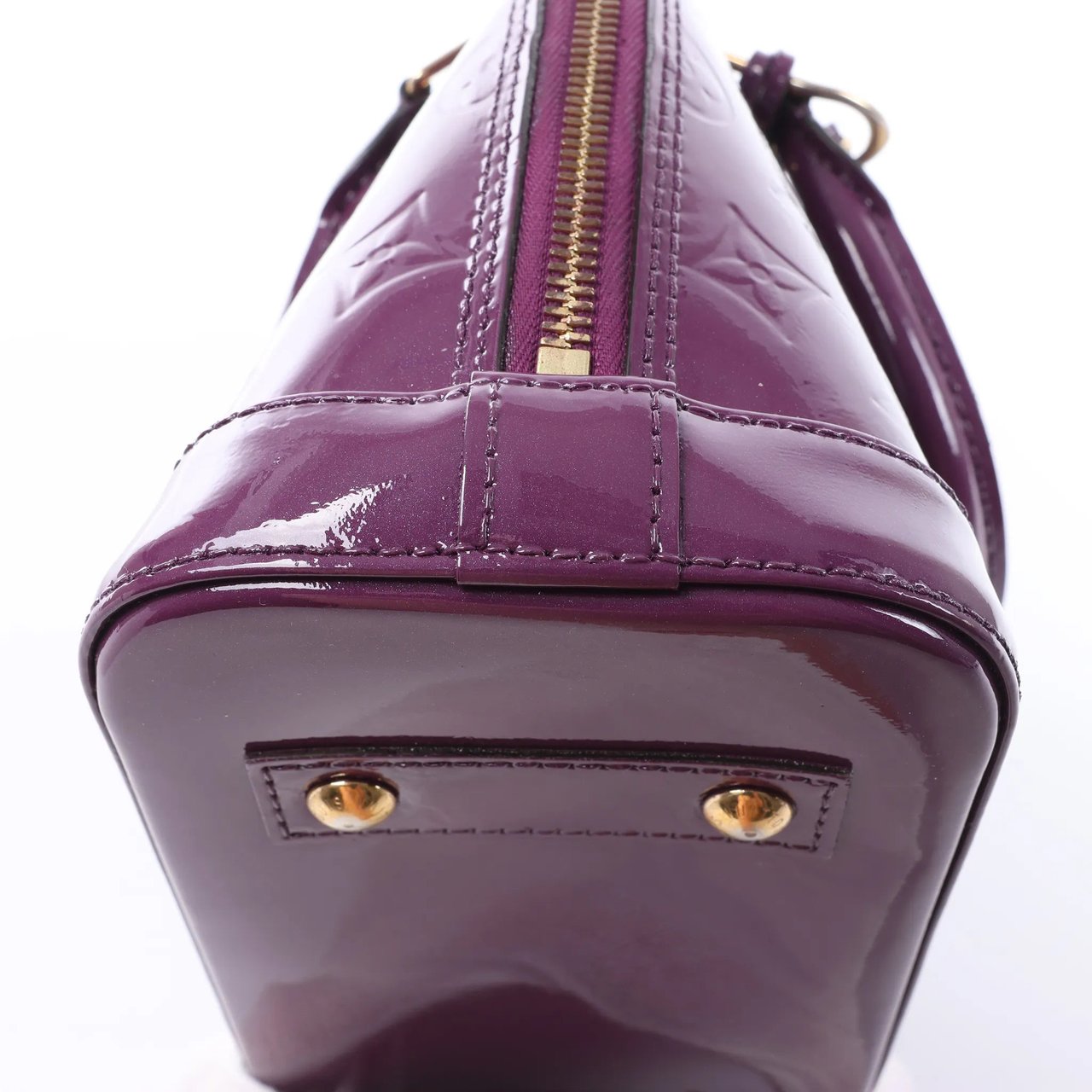 Louis Vuitton Alma BB Monogram Vernis Handbag in Purple Divers