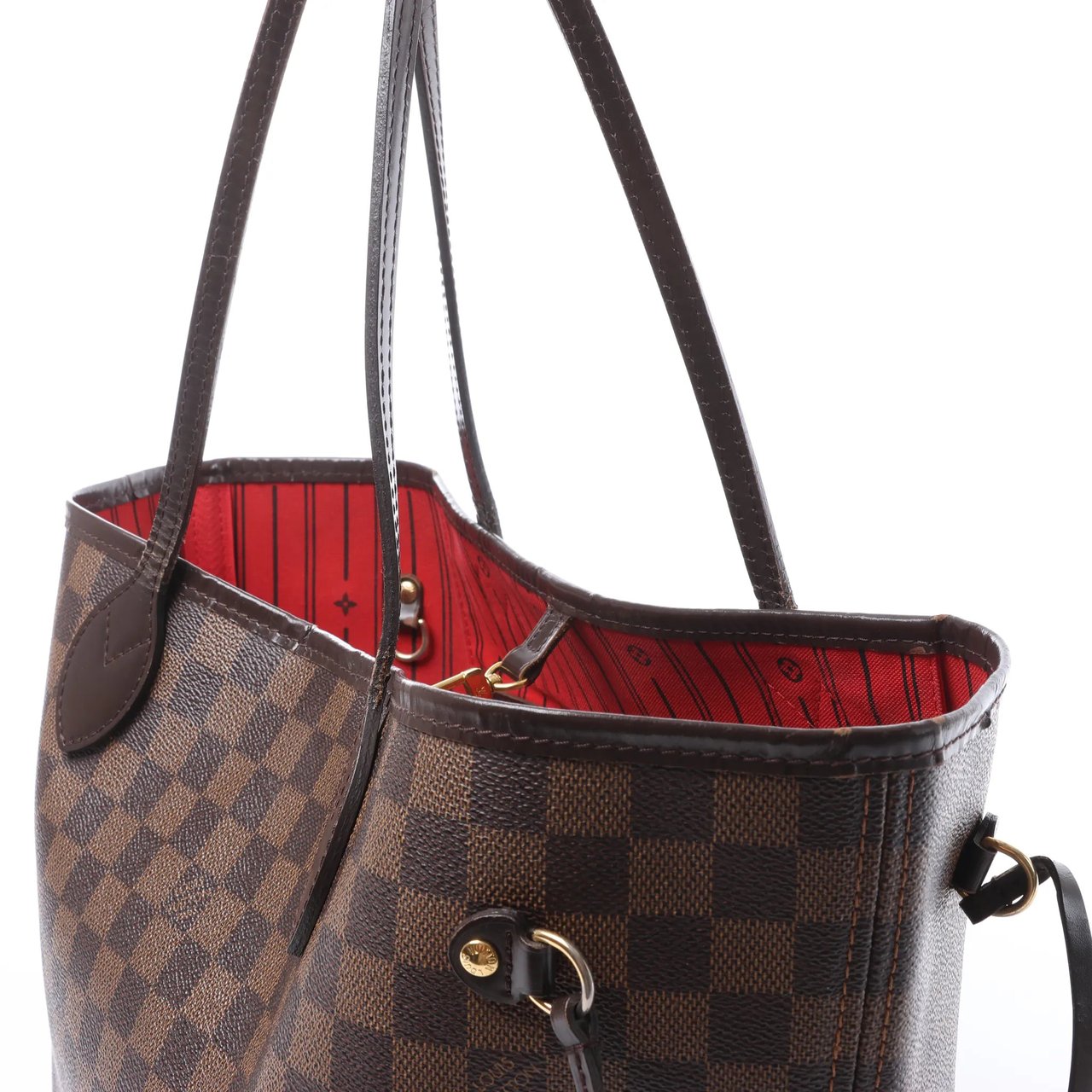 Louis Vuitton Neverfull MM Damier Ebene Shoulder Bag in Brown N51105 Bruin