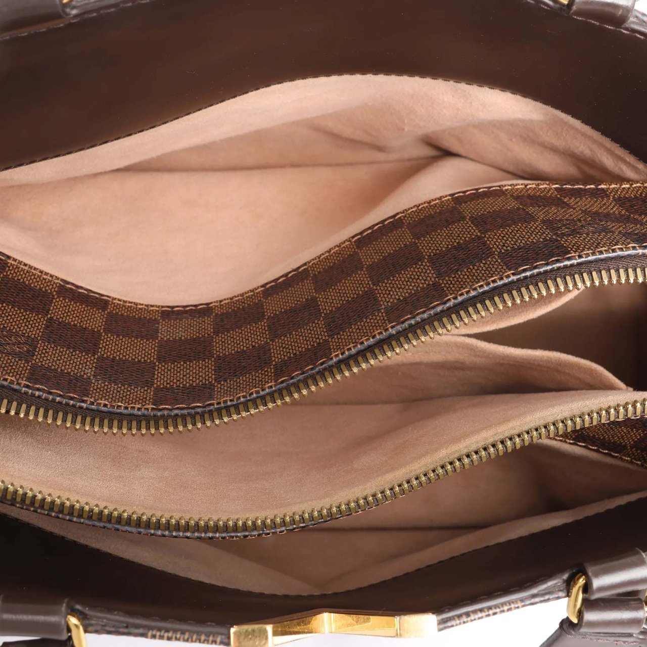 Louis Vuitton Kensington Bowling Damier Ebene 2Way Handbag in Brown N41505 Bruin