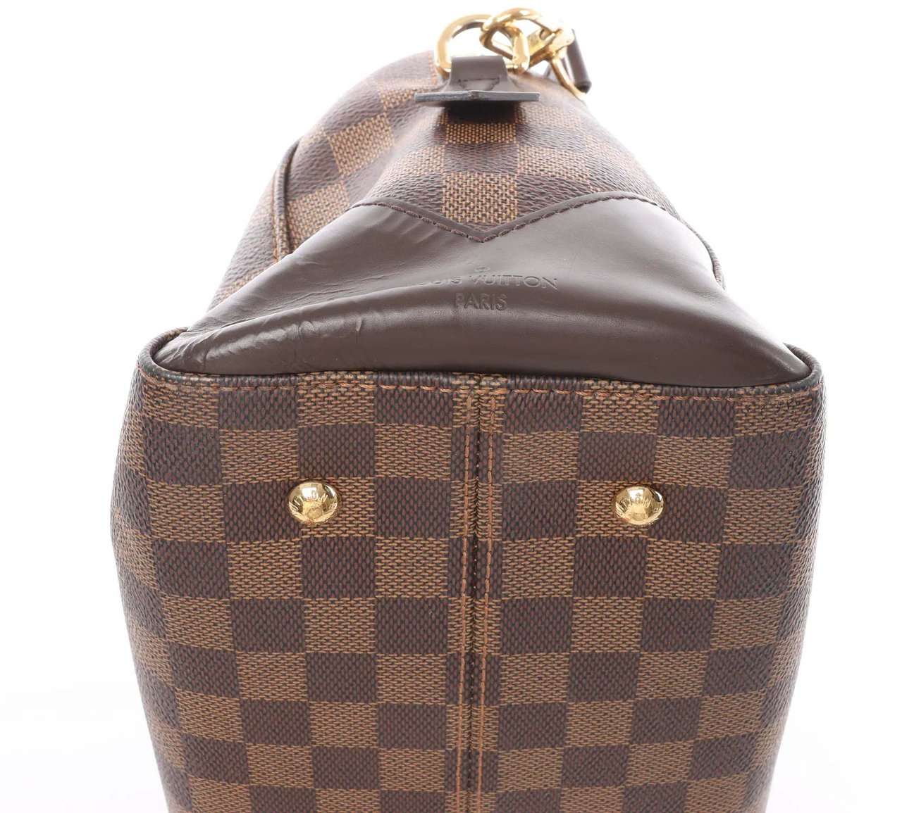 Louis Vuitton Kensington Bowling Damier Ebene 2Way Handbag in Brown N41505 Bruin