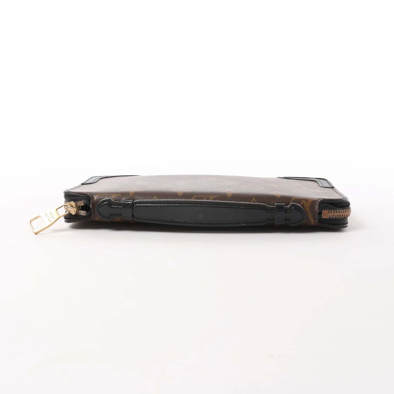 Louis Vuitton Macassar Daily Organizer Monogram Wallet Brown x Black M60679 Bruin
