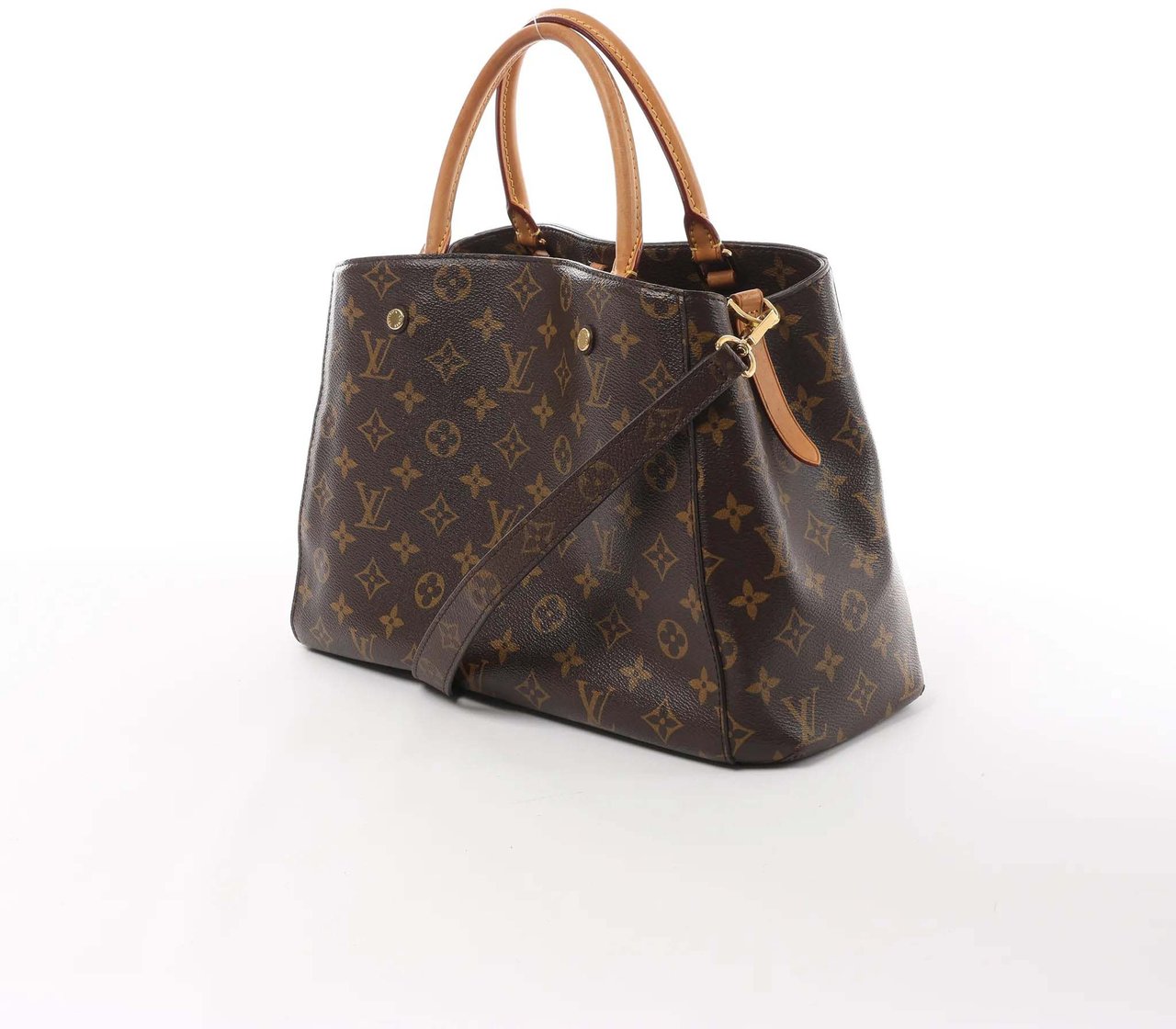 Louis Vuitton Montaigne MM Monogram Canvas 2Way Handbag in Brown M41056 Bruin