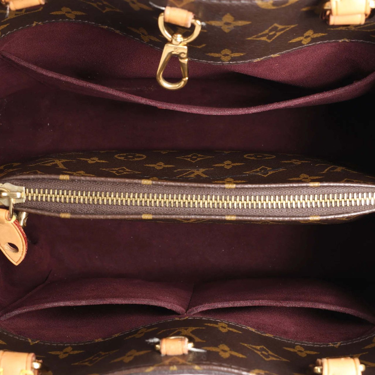 Louis Vuitton Montaigne MM Monogram Canvas 2Way Handbag in Brown M41056 Bruin