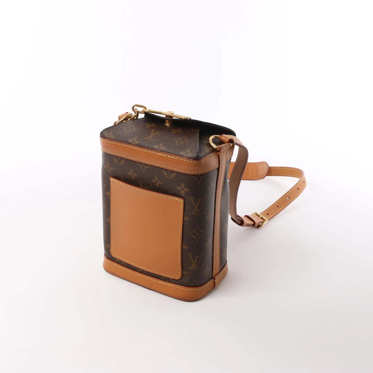 Louis Vuitton Milk Box Monogram Canvas Crossbody Bag in Brown M44877 Bruin