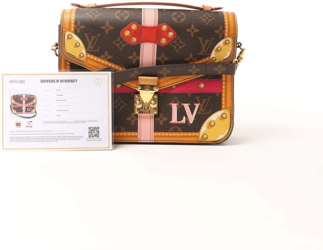 Louis Vuitton Metis Summer Trunk Pochette Monogram Crossbody Bag in Brown M43628 Bruin