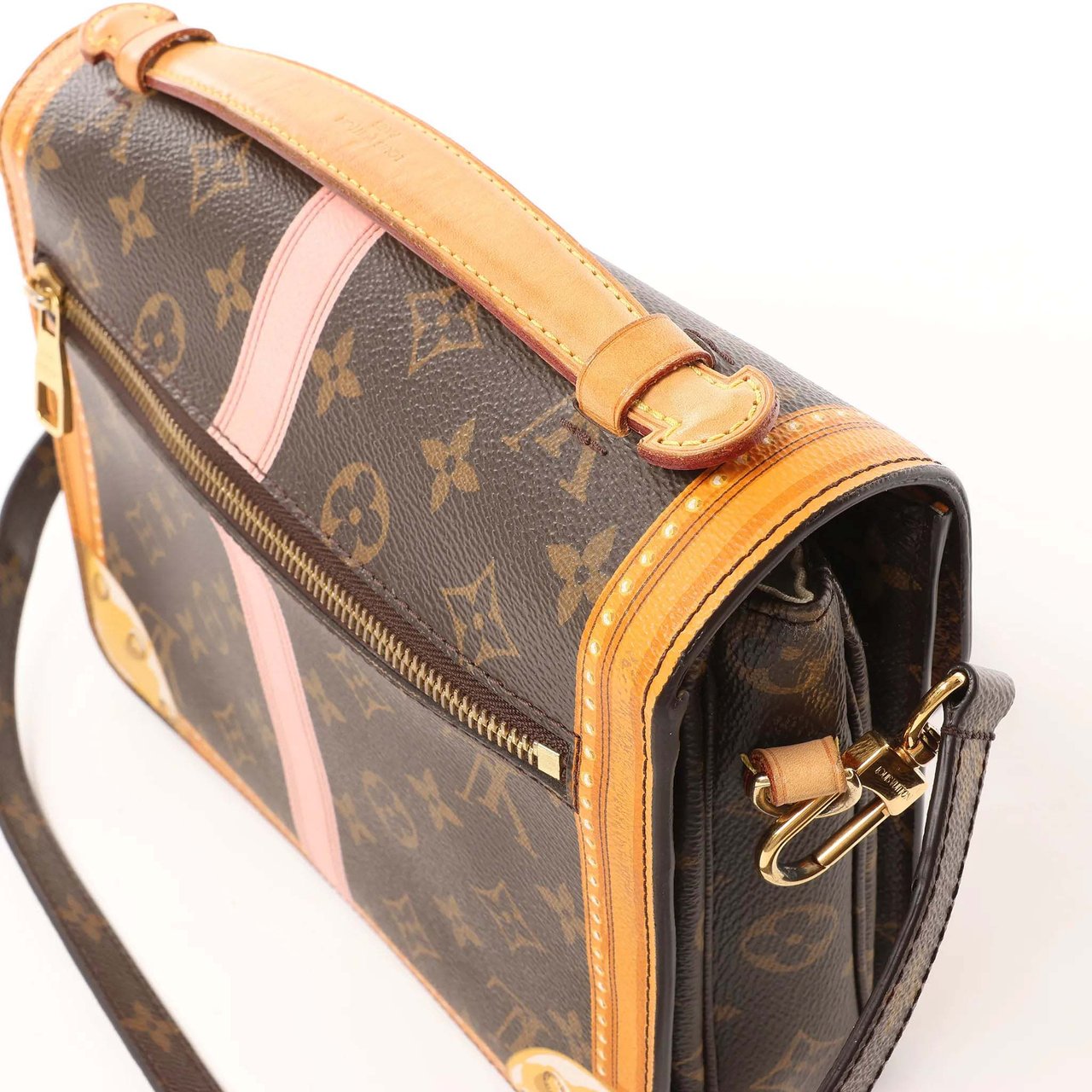 Louis Vuitton Metis Summer Trunk Pochette Monogram Crossbody Bag in Brown M43628 Bruin