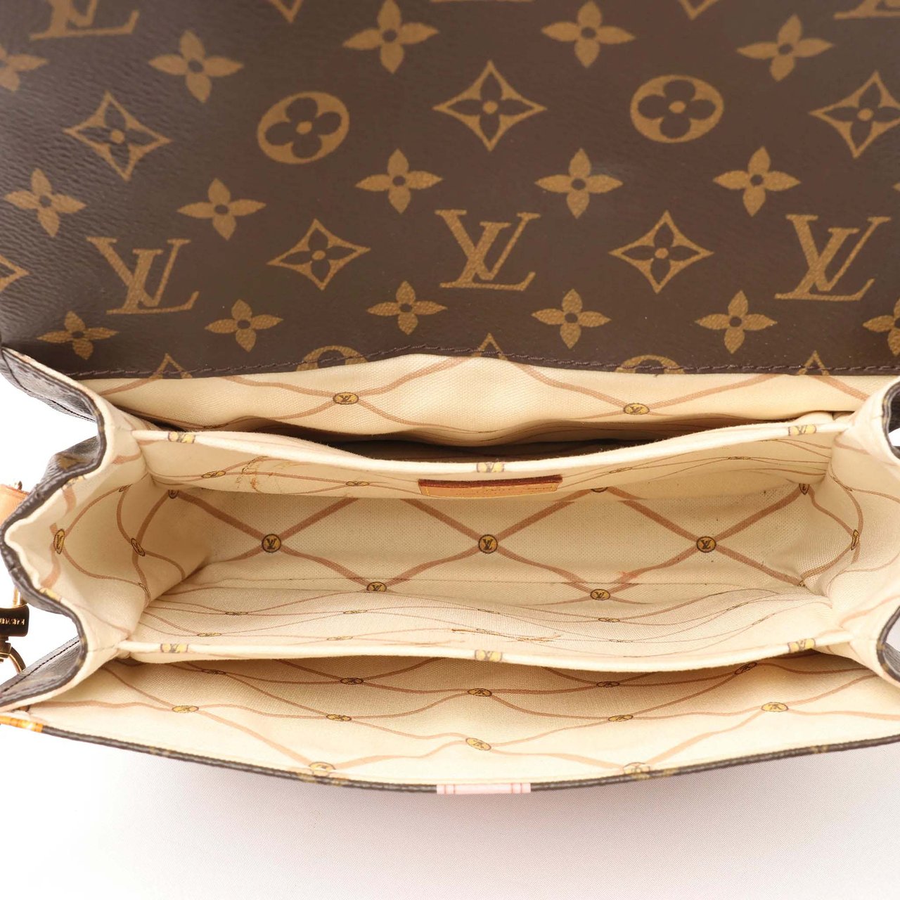 Louis Vuitton Metis Summer Trunk Pochette Monogram Crossbody Bag in Brown M43628 Bruin