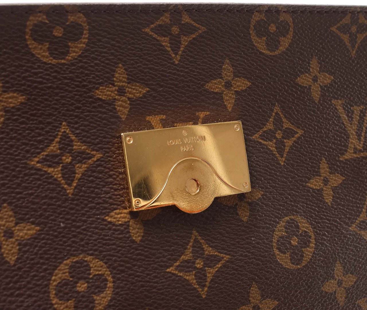 Louis Vuitton Cluny MM Monogram Canvas 2Way Handbag in Brown M42735 Bruin