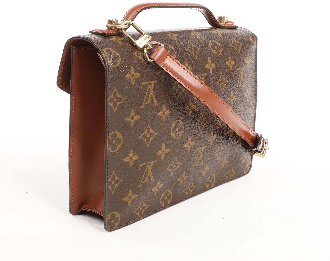 Louis Vuitton Monceau Monogram Canvas Handbag in Brown M51187 Bruin