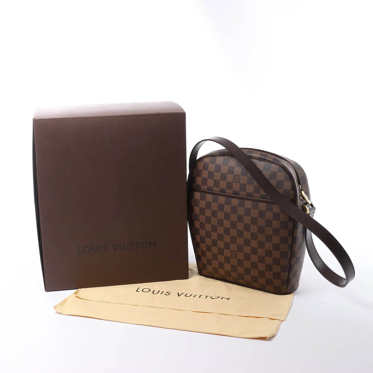 Louis Vuitton Ipanema GM Damier Ebene Crossbody Bag in Brown N51292 Bruin