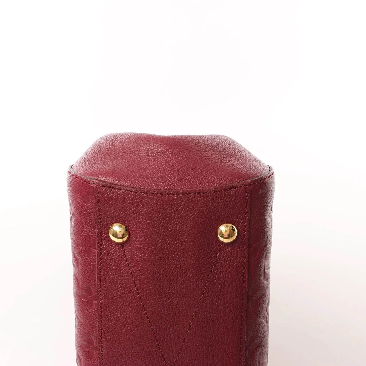 Louis Vuitton Montaigne MM Monogram Empreinte 2Way Handbag in Burgundy M43258 Maroon