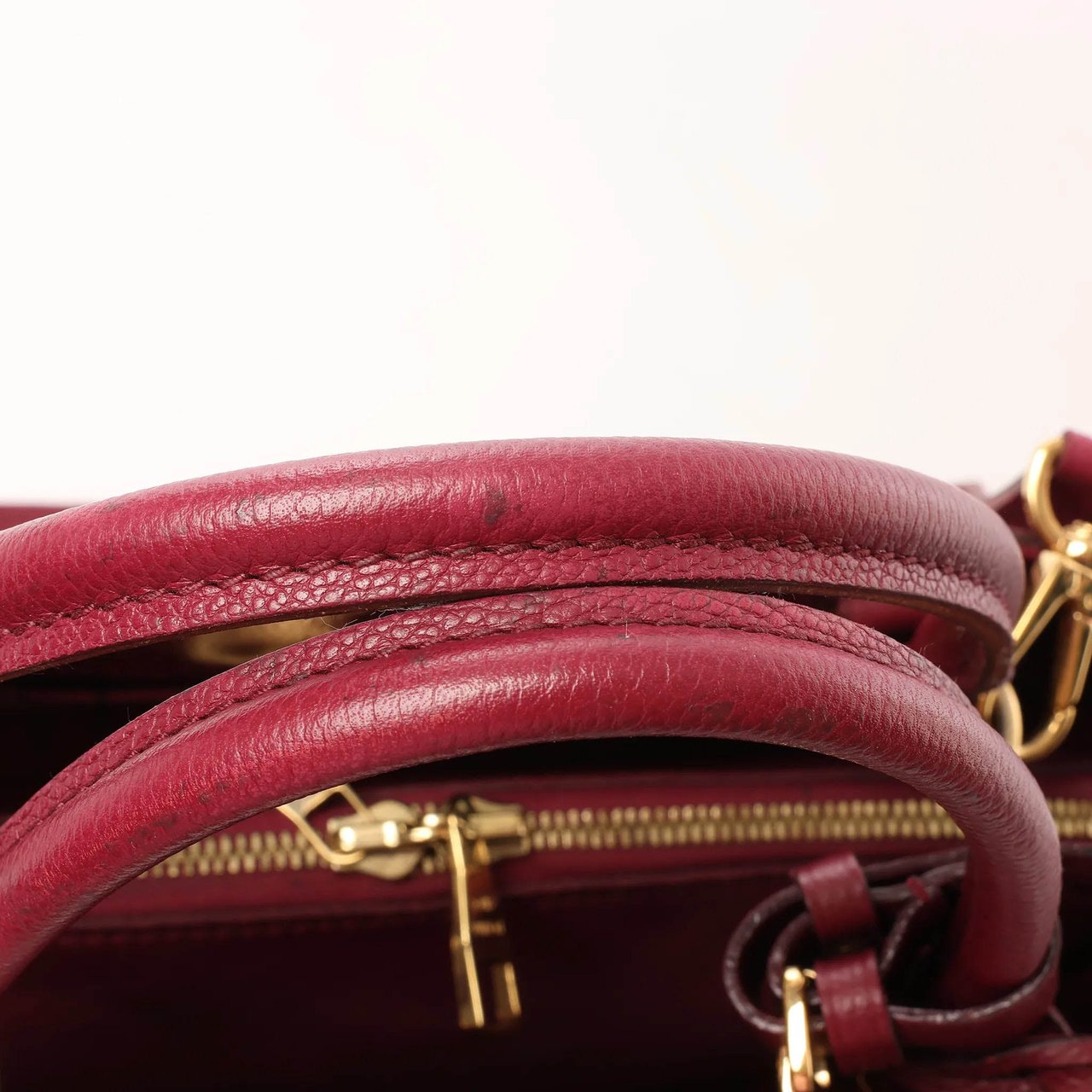 Louis Vuitton Montaigne MM Monogram Empreinte 2Way Handbag in Burgundy M43258 Maroon