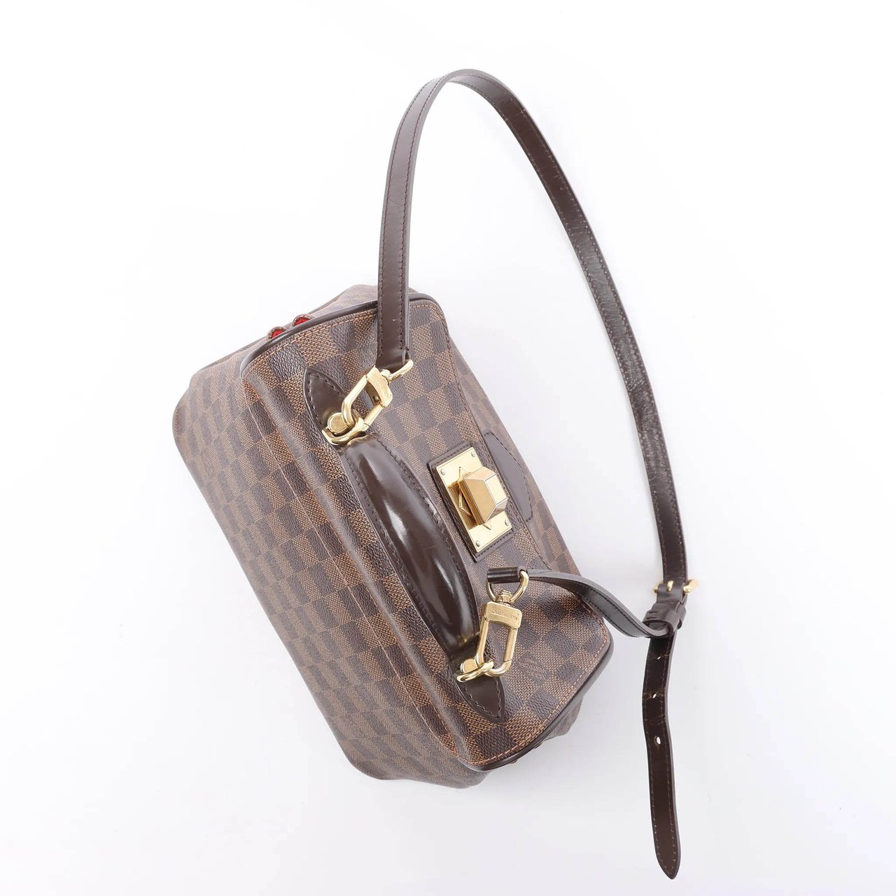 Louis Vuitton Bergamo PM Damier Ebene 2Way Handbag in Brown N41167 Bruin