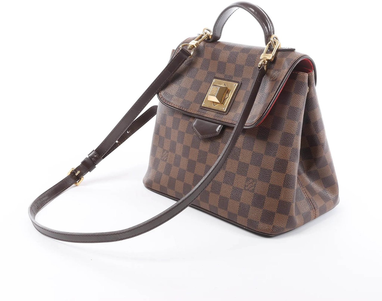 Louis Vuitton Bergamo PM Damier Ebene 2Way Handbag in Brown N41167 Bruin