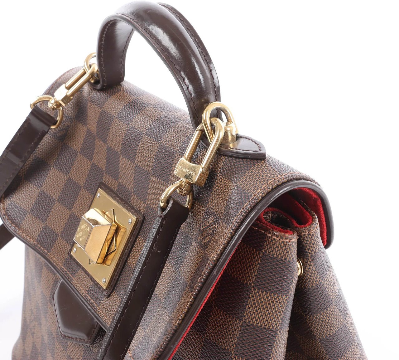 Louis Vuitton Bergamo PM Damier Ebene 2Way Handbag in Brown N41167 Bruin
