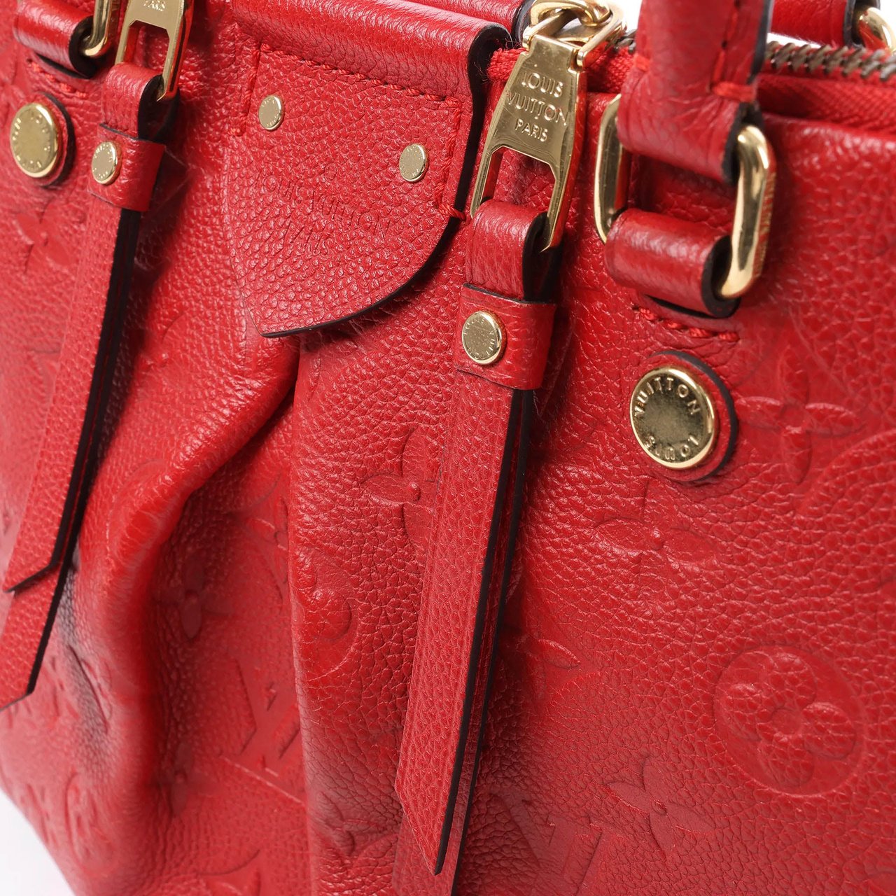 Louis Vuitton Mazarine PM Monogram Empreinte Handbag in Red M50638 Rood