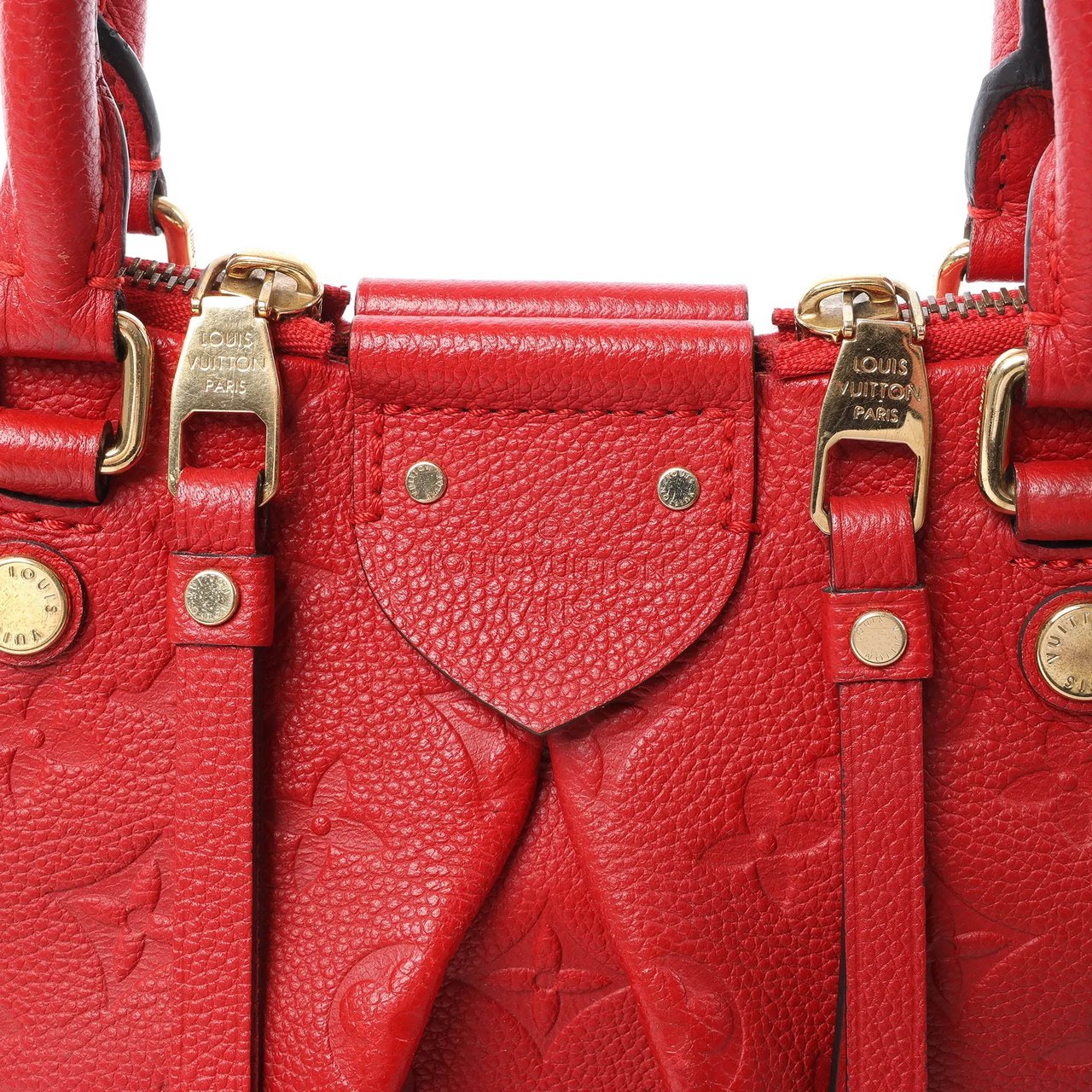 Louis Vuitton Mazarine PM Monogram Empreinte Handbag in Red M50638 Rood