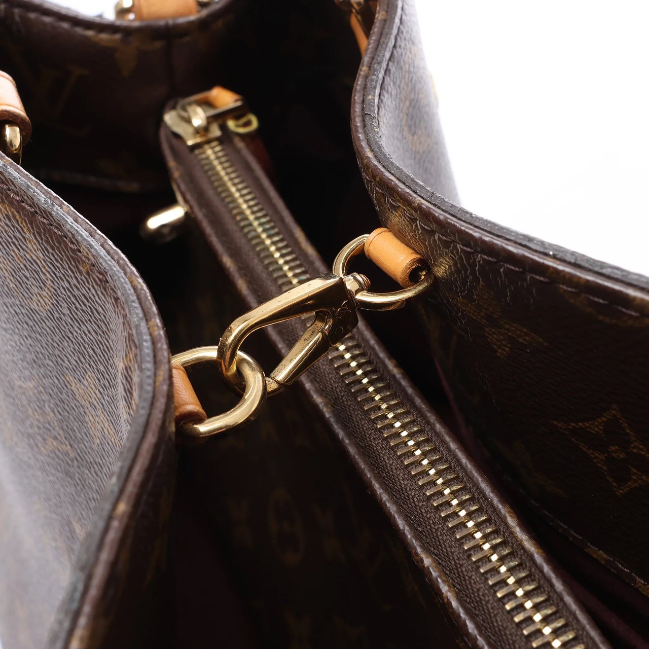 Louis Vuitton Montaigne MM Monogram Canvas 2Way Handbag in Brown M41056 Bruin