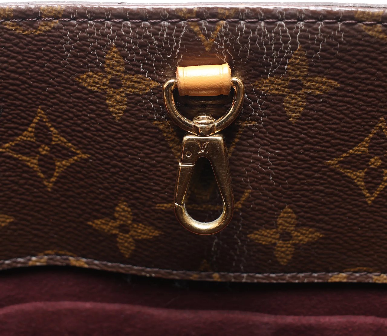 Louis Vuitton Montaigne MM Monogram Canvas 2Way Handbag in Brown M41056 Bruin