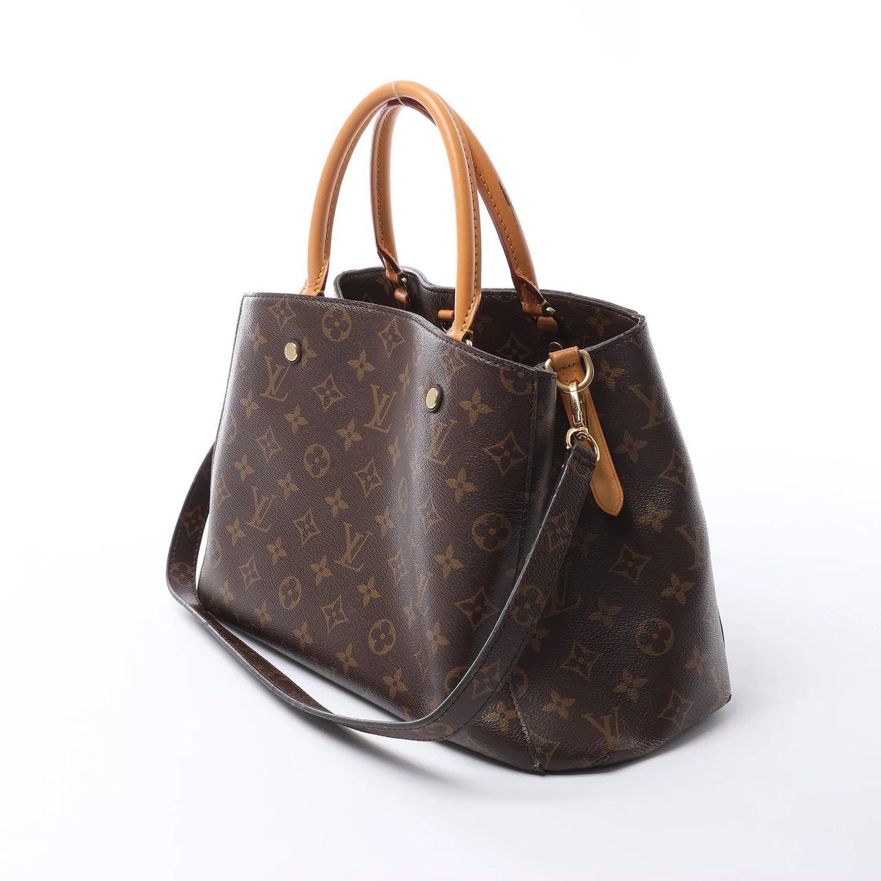 Louis Vuitton Montaigne MM Monogram Canvas 2Way Handbag in Brown M41056 Bruin