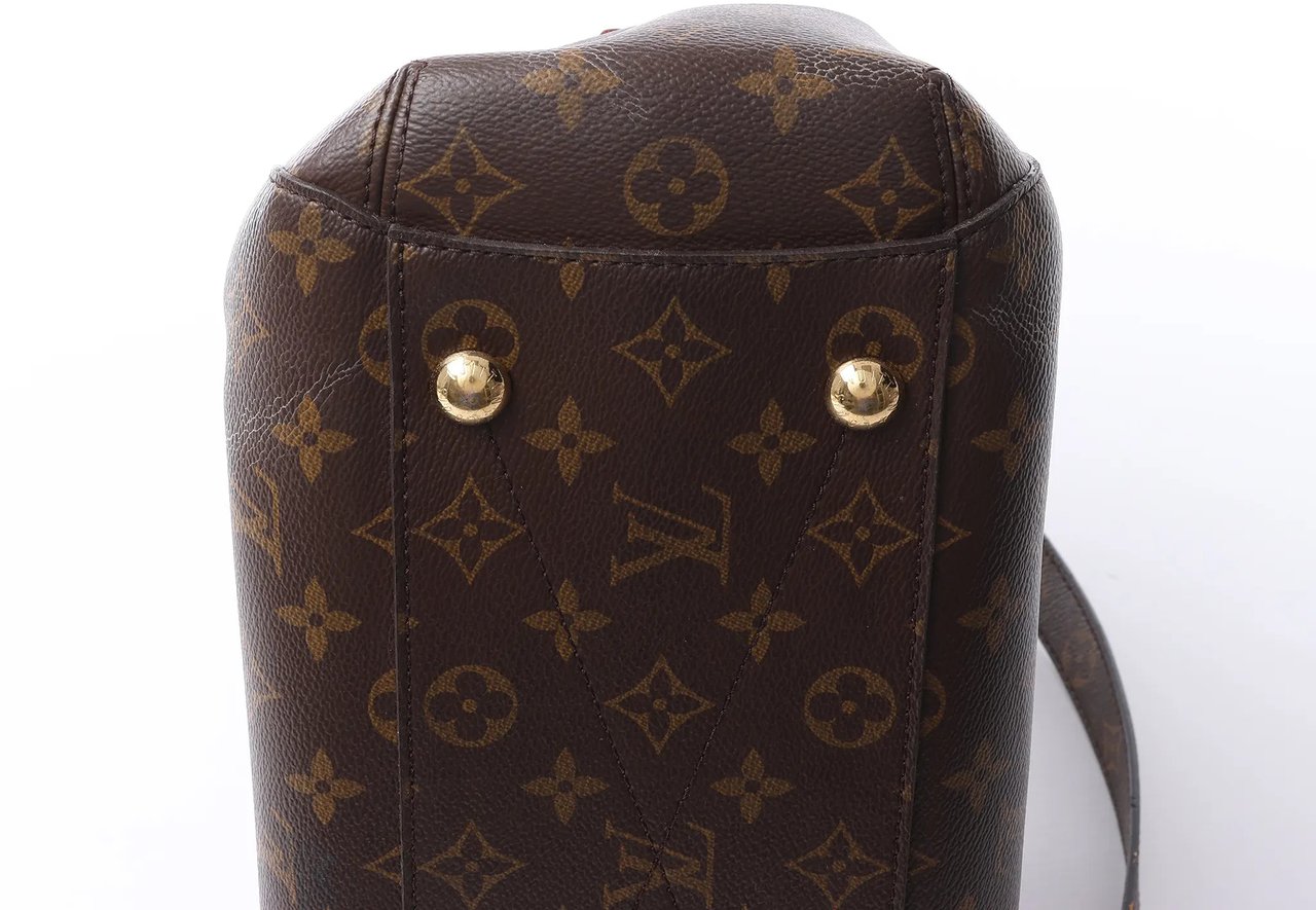 Louis Vuitton Montaigne MM Monogram Canvas 2Way Handbag in Brown M41056 Bruin