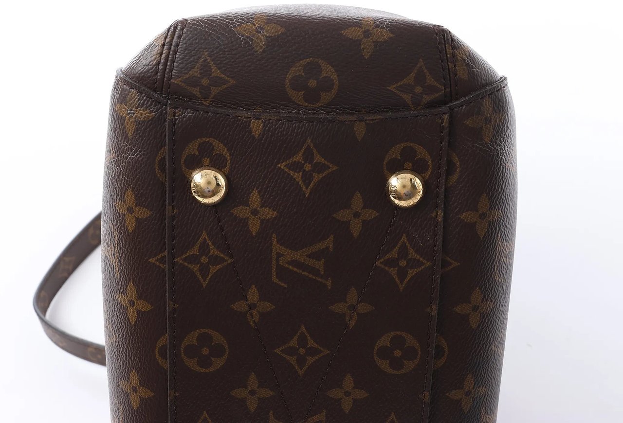 Louis Vuitton Montaigne MM Monogram Canvas 2Way Handbag in Brown M41056 Bruin
