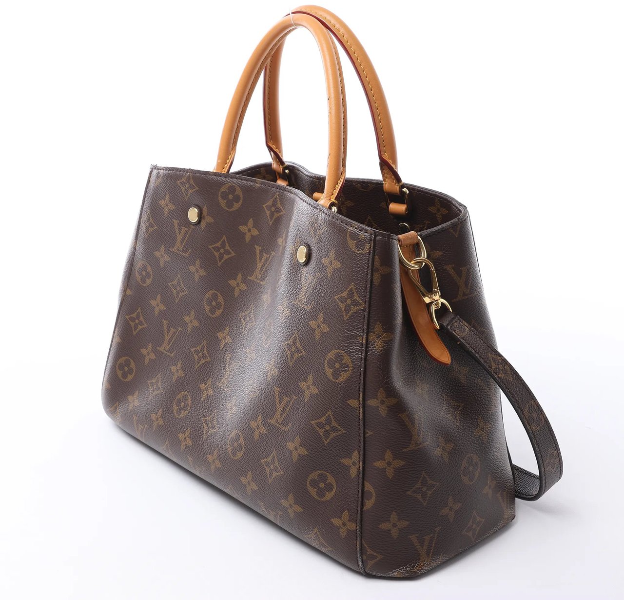 Louis Vuitton Montaigne MM Monogram Canvas 2Way Handbag in Brown M41056 Bruin