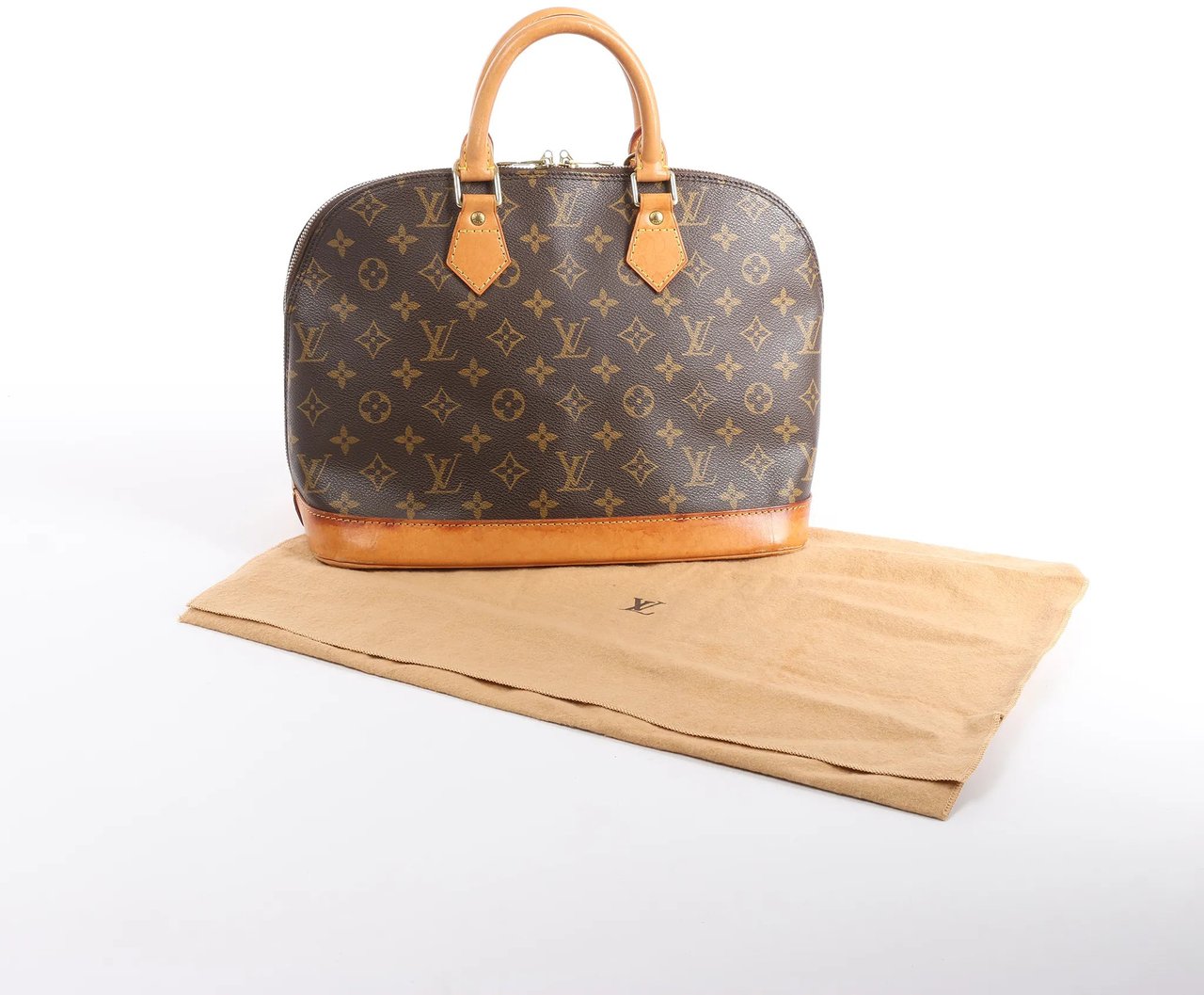 Louis Vuitton Alma PM Monogram Canvas Handbag in Brown M51130 Bruin