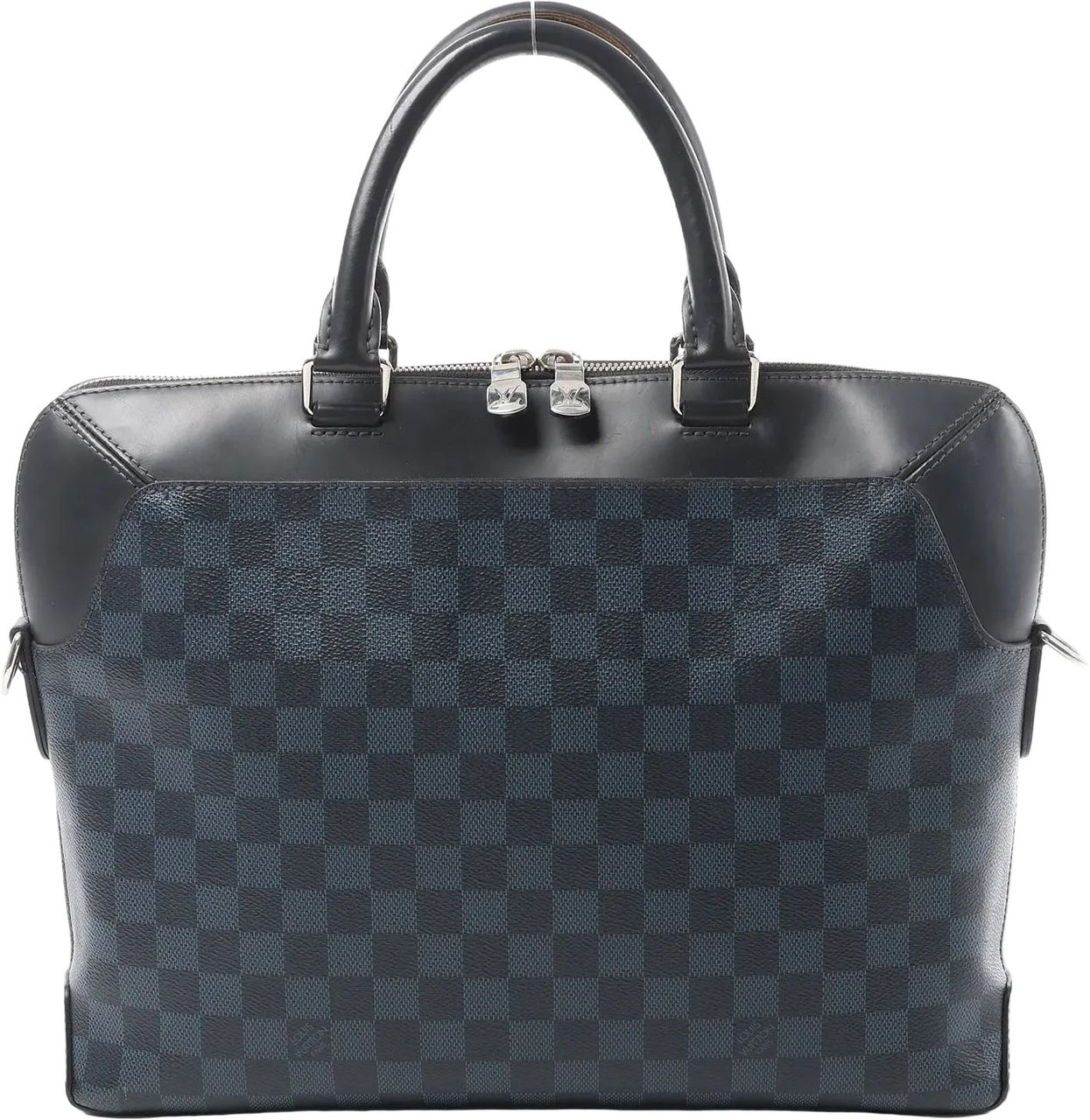 Louis Vuitton Oliver Damier Cobalt Handbag in Black x Navy Blue N51199 Divers