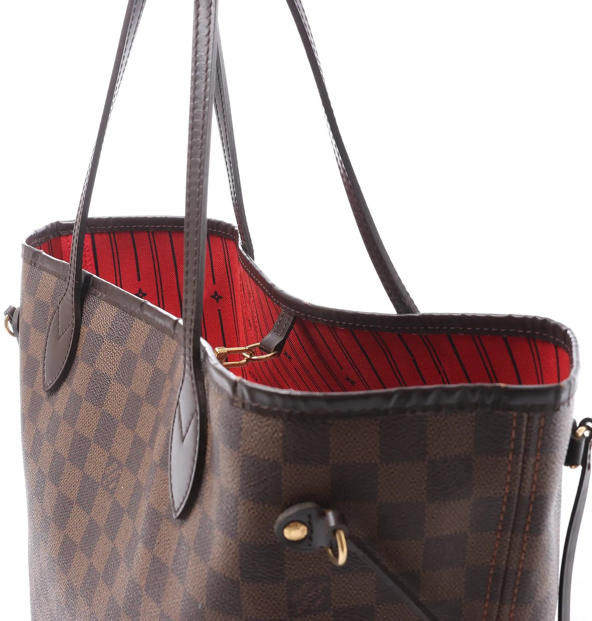 Louis Vuitton Neverfull MM Damier Ebene Shoulder Bag in Brown N51105 Bruin