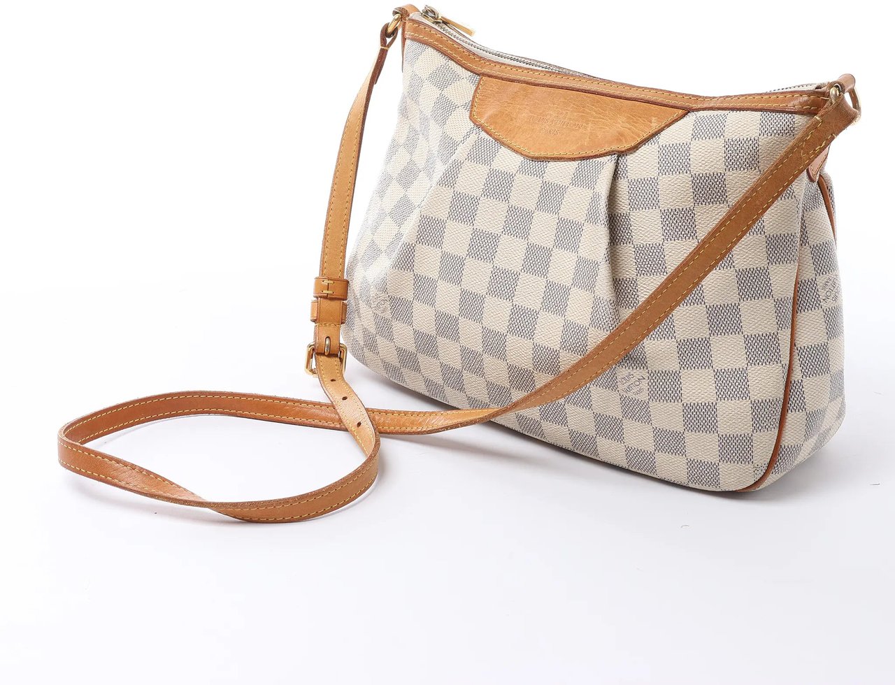 Louis Vuitton Siracusa PM Damier Azur 2Way Crossbody Bag in Beige N41113 Beige