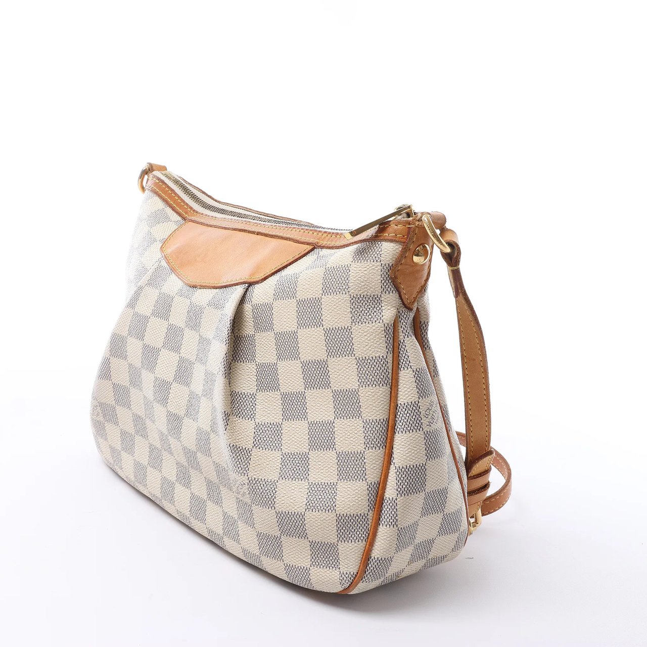 Louis Vuitton Siracusa PM Damier Azur 2Way Crossbody Bag in Beige N41113 Beige