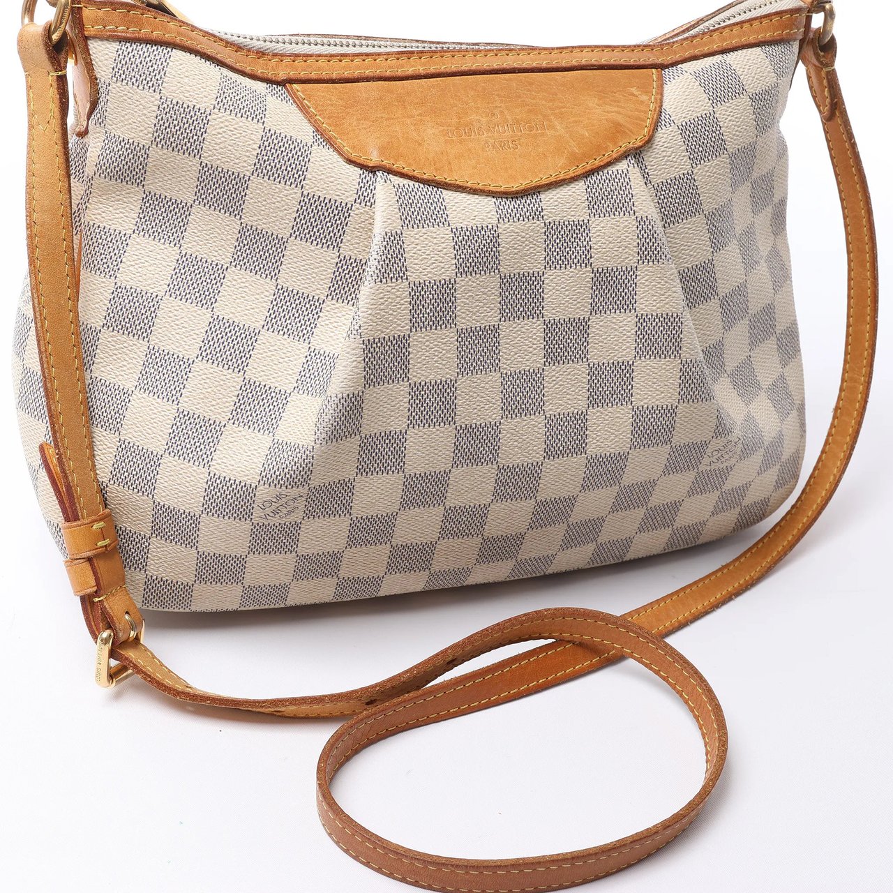 Louis Vuitton Siracusa PM Damier Azur 2Way Crossbody Bag in Beige N41113 Beige