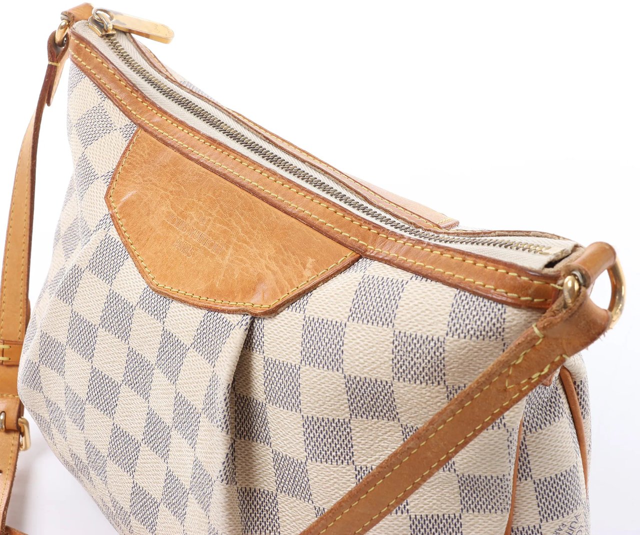 Louis Vuitton Siracusa PM Damier Azur 2Way Crossbody Bag in Beige N41113 Beige
