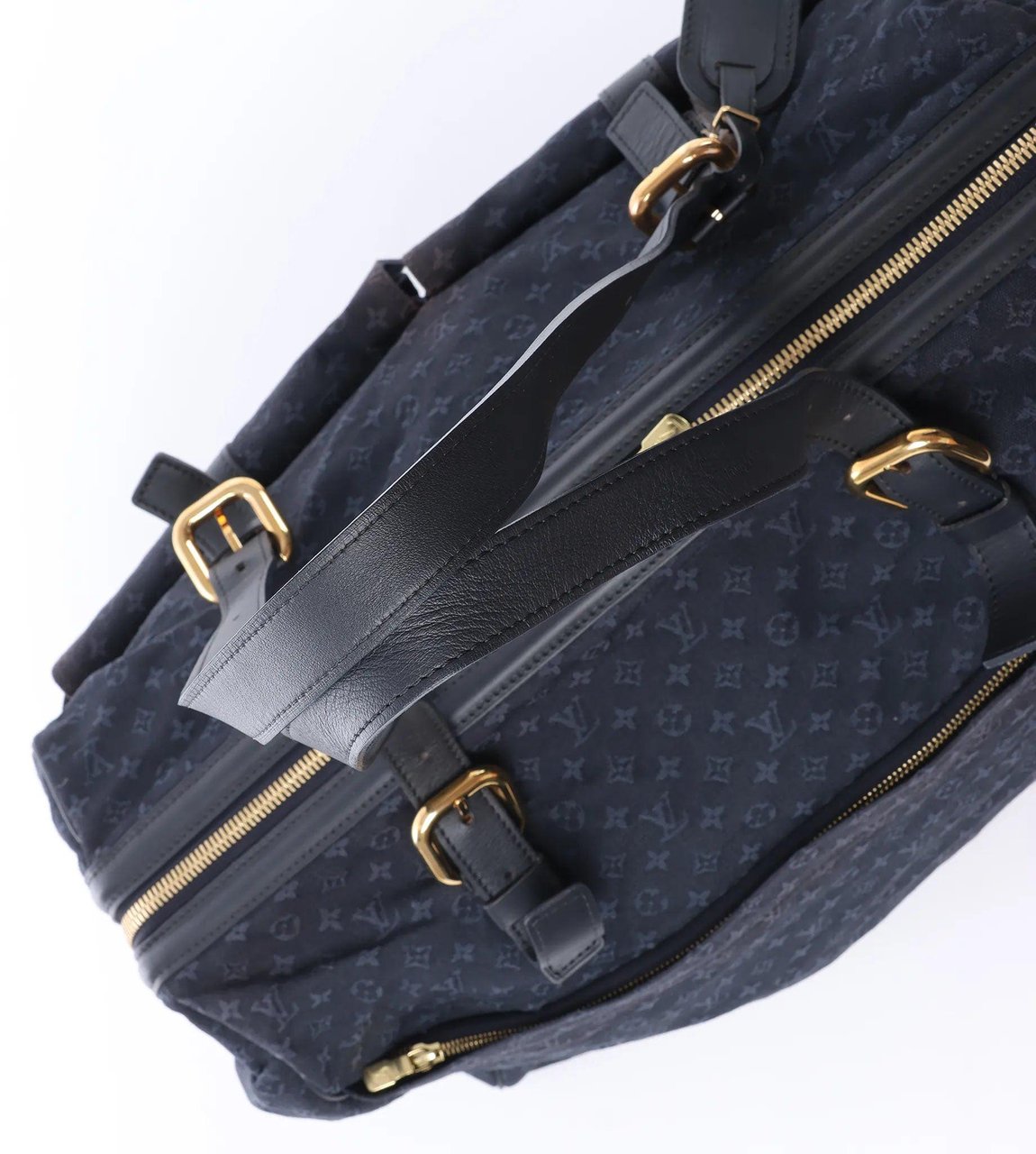 Louis Vuitton Claudine Mini Lin Monogram Shoulder Bag in Navy Blue M42321 Blauw
