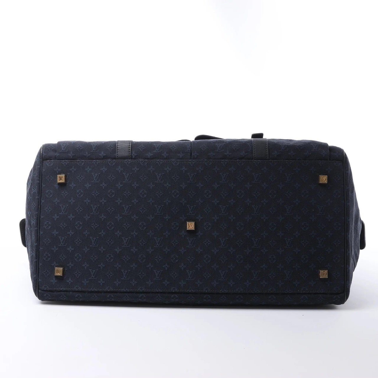 Louis Vuitton Claudine Mini Lin Monogram Shoulder Bag in Navy Blue M42321 Blauw