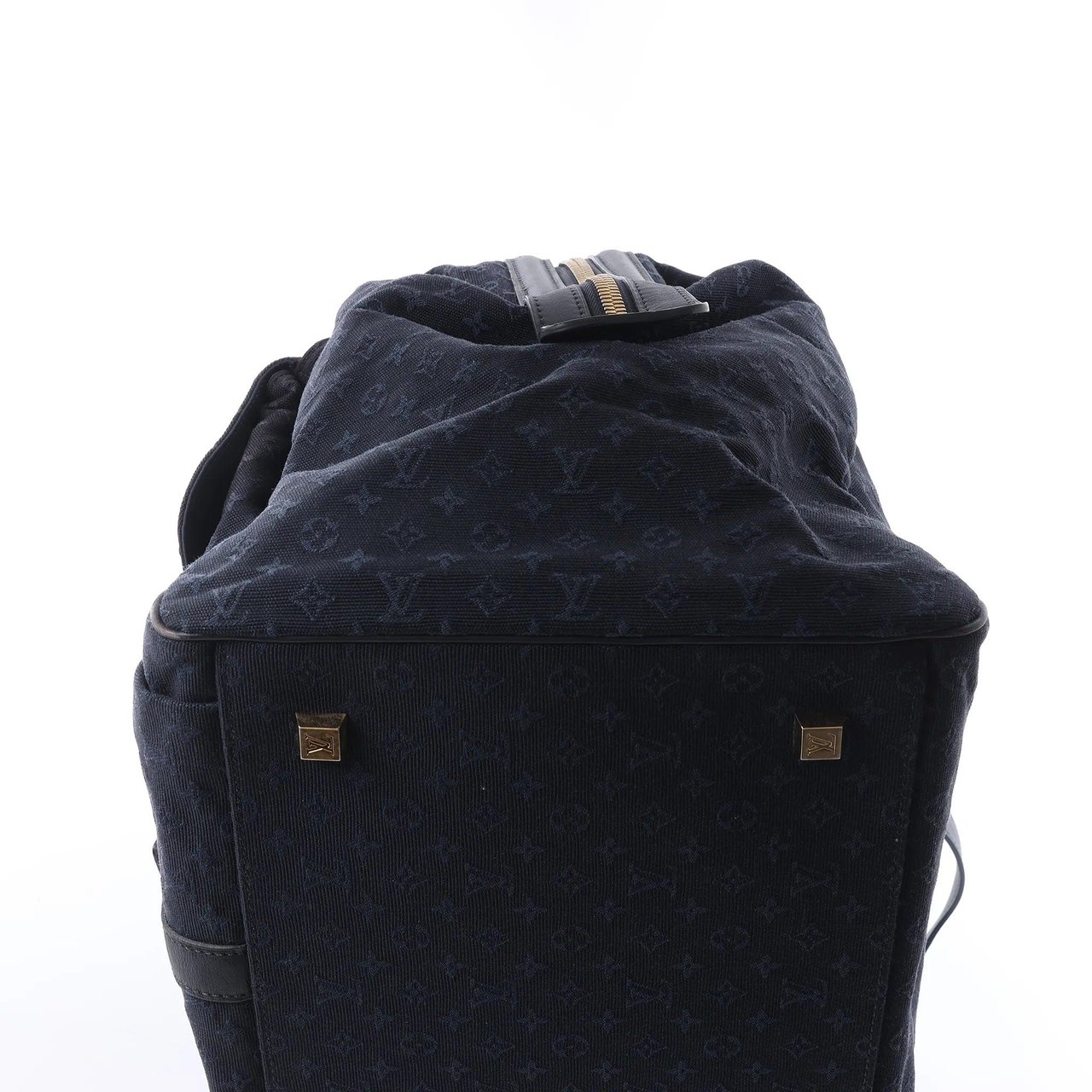 Louis Vuitton Claudine Mini Lin Monogram Shoulder Bag in Navy Blue M42321 Blauw