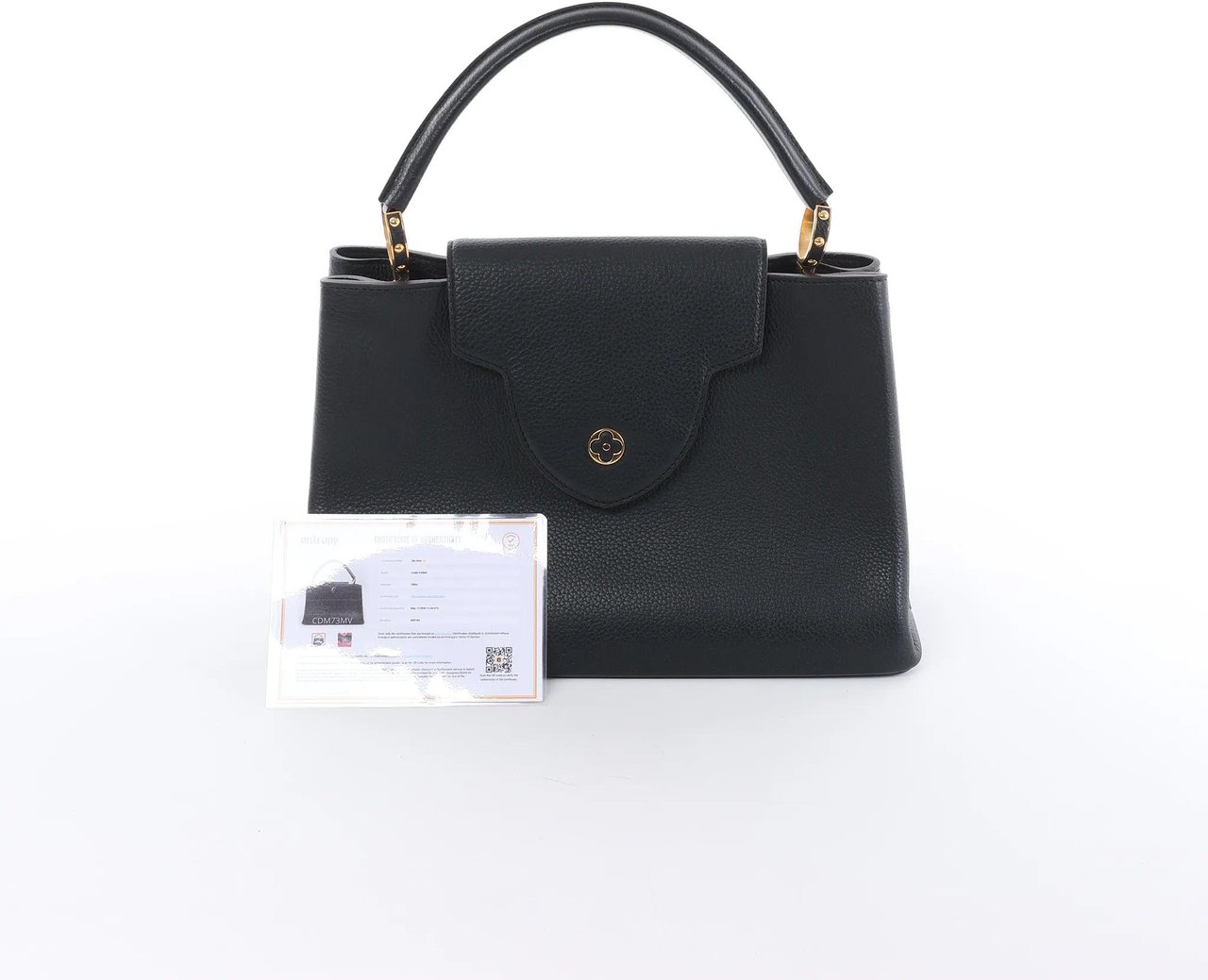 Louis Vuitton Capucines MM Parnassea Handbag in Black M48864 Zwart