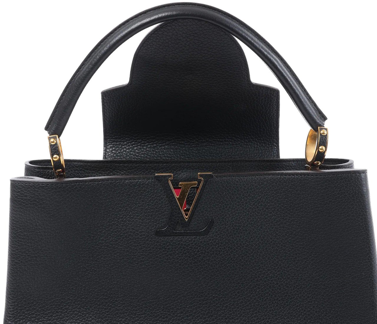 Louis Vuitton Capucines MM Parnassea Handbag in Black M48864 Zwart