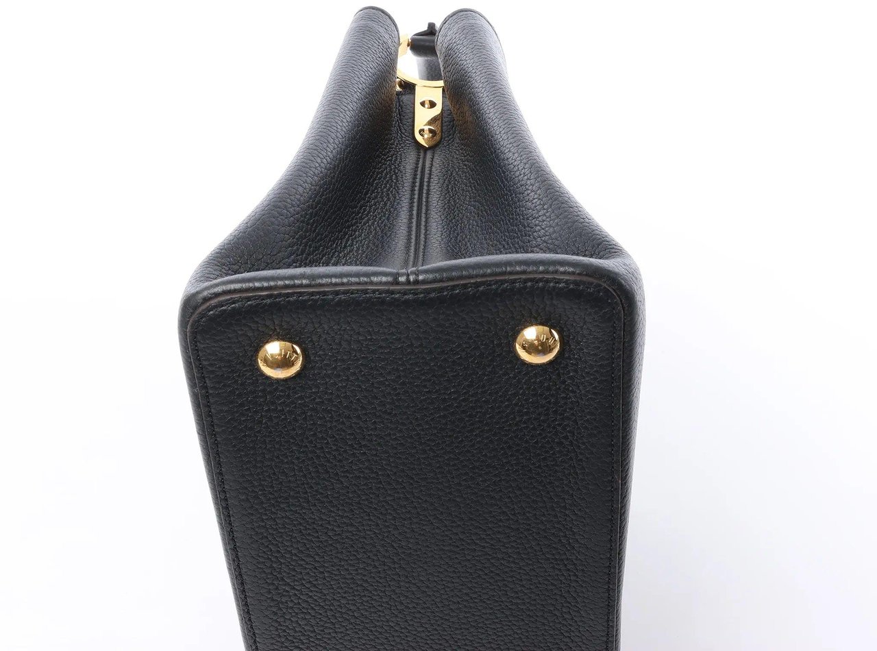 Louis Vuitton Capucines MM Parnassea Handbag in Black M48864 Zwart