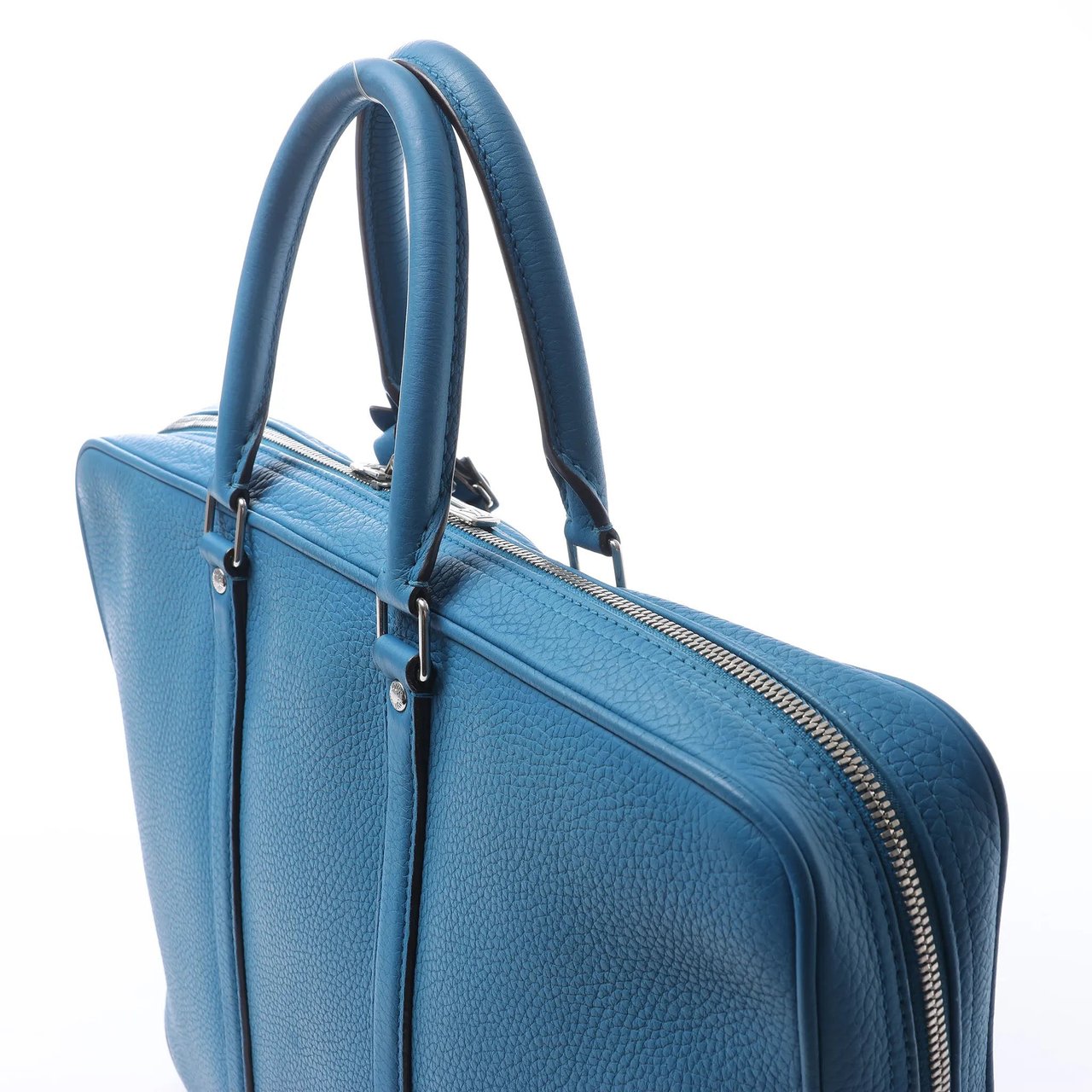 Louis Vuitton Porte Documents Voyages Cuir Taurillon Handbag in Blue M56000 Blauw