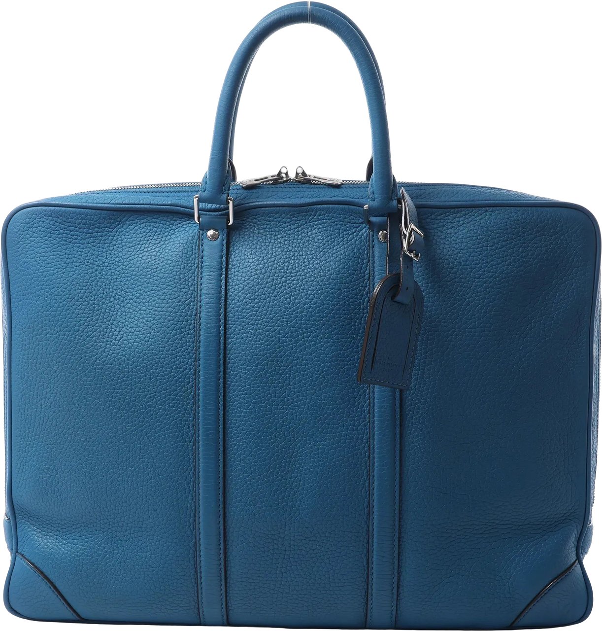 Louis Vuitton Porte Documents Voyages Cuir Taurillon Handbag in Blue M56000 Blauw