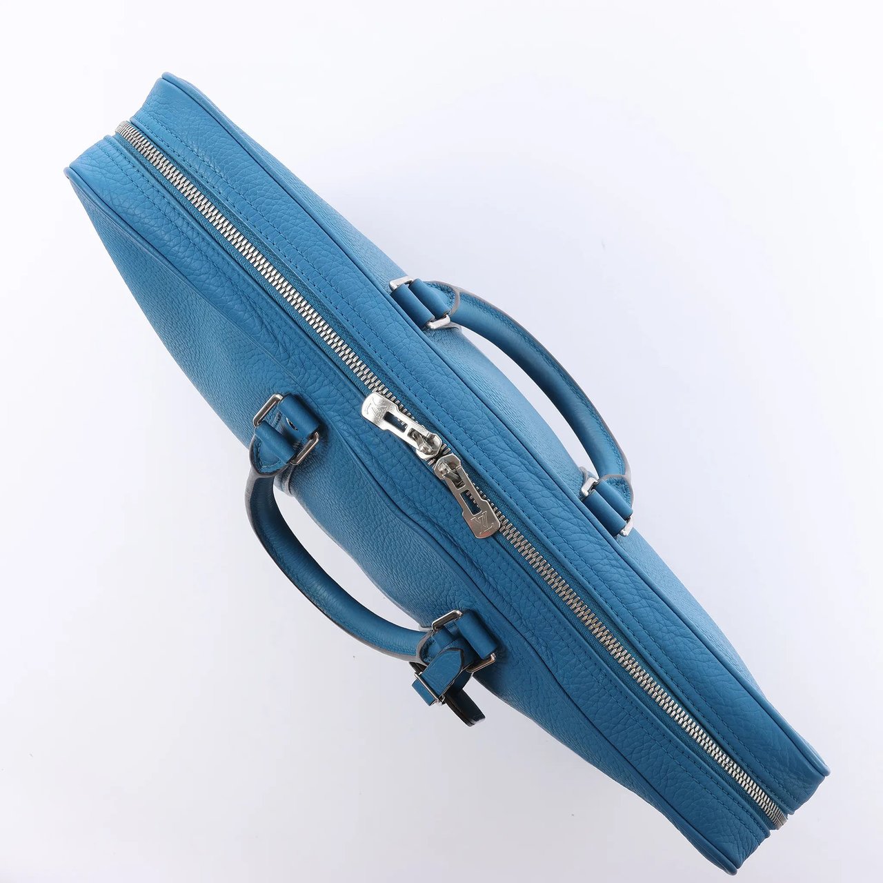 Louis Vuitton Porte Documents Voyages Cuir Taurillon Handbag in Blue M56000 Blauw