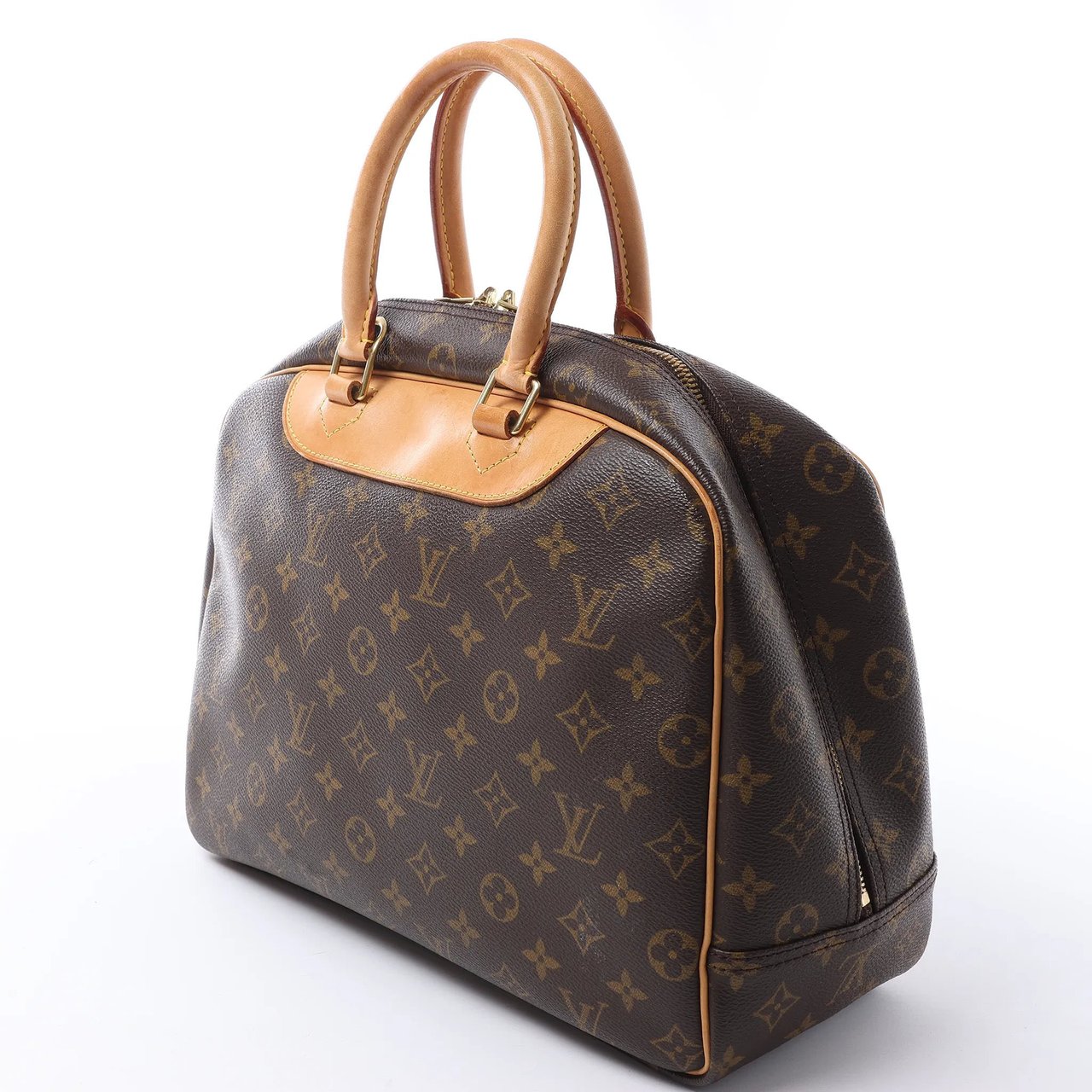 Louis Vuitton Deauville Monogram Canvas Handbag in Brown M47270 Bruin