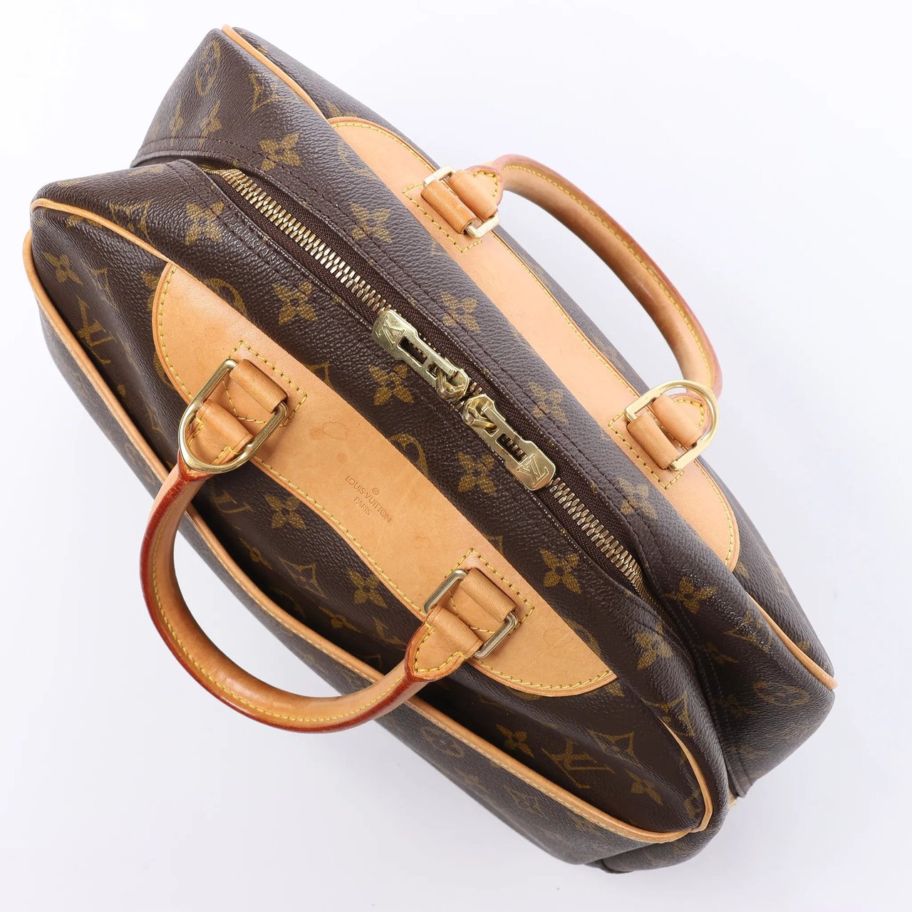 Louis Vuitton Deauville Monogram Canvas Handbag in Brown M47270 Bruin