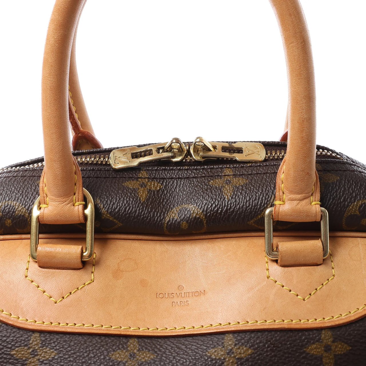 Louis Vuitton Deauville Monogram Canvas Handbag in Brown M47270 Bruin