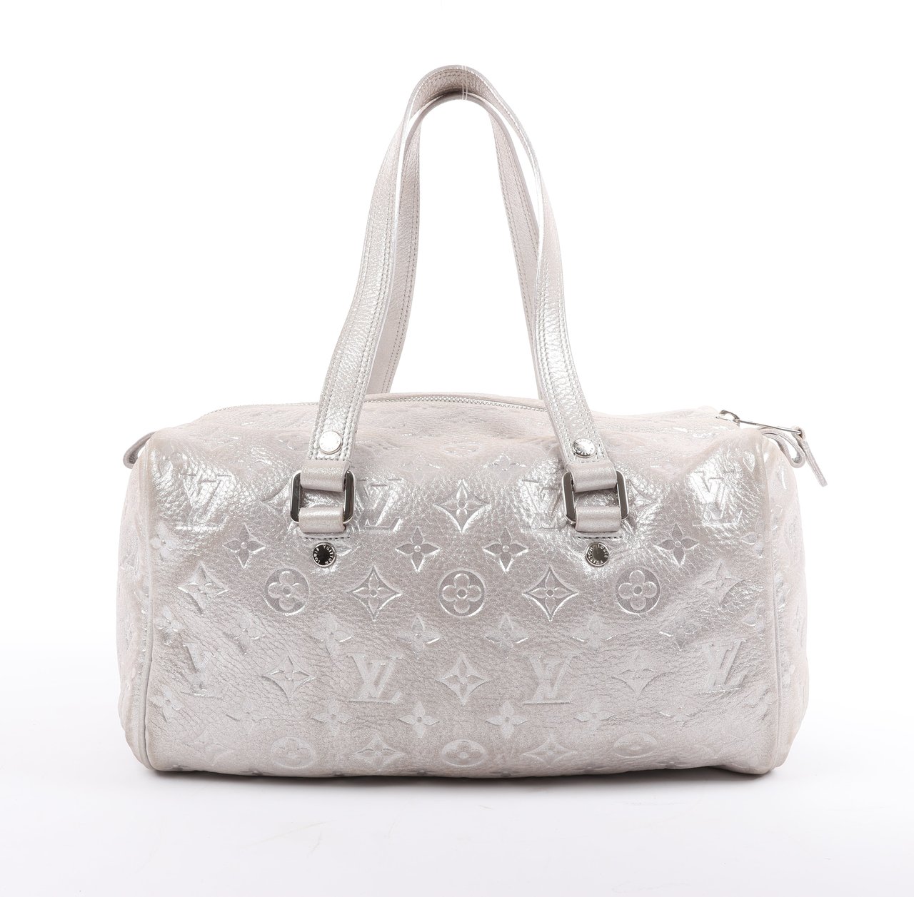 Louis Vuitton Comete Limited Edition Monogram Shoulder Bag in Shimmer Silver Zilver